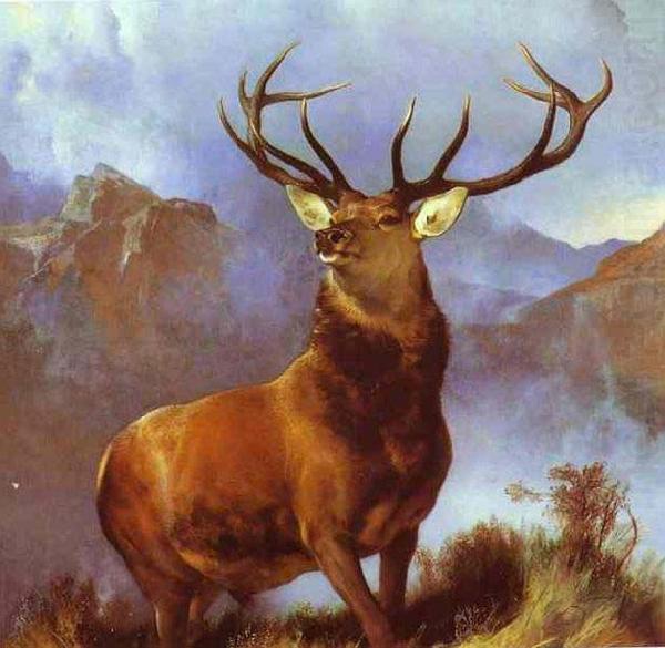 Sir edwin henry landseer,R.A. Monarch of the Glen by Sir Edwin Landseer china oil painting image